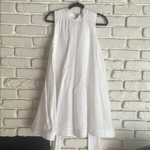 DISSH White linen dress (lined)